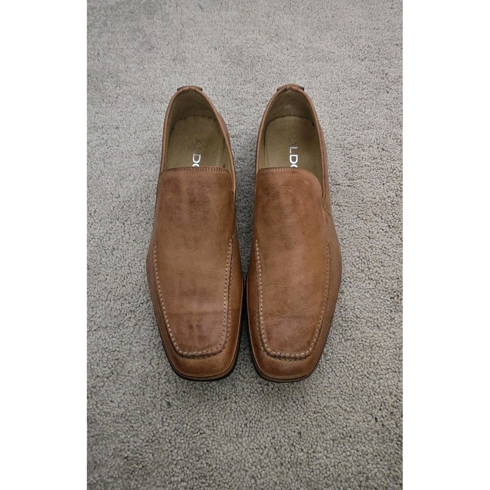 ALDO Mens Brown Tan Slip On Loafers Size 47 US 14